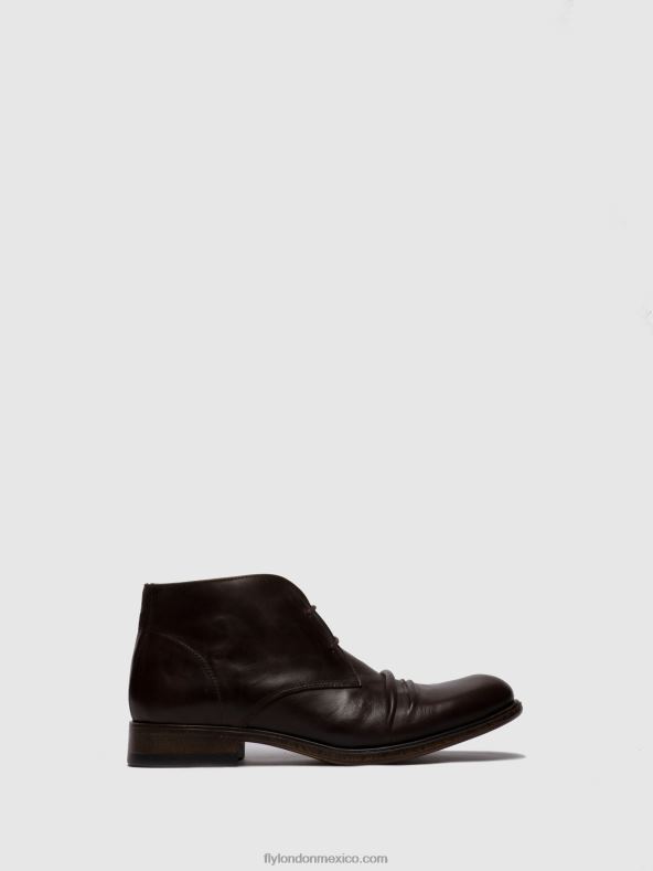 Moca ecológico (vegetal) 2LT8B814 botines con cordones muro577 Fly London hombres