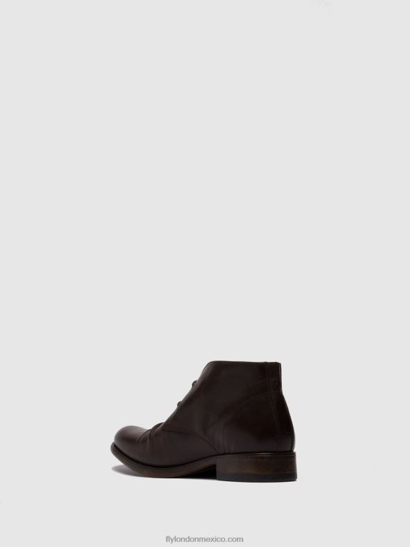 Moca ecológico (vegetal) 2LT8B814 botines con cordones muro577 Fly London hombres