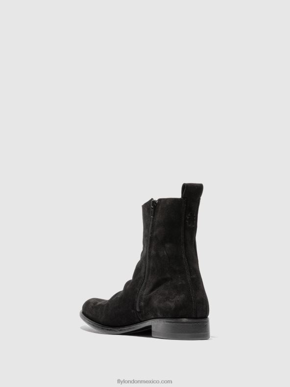 antelina (vegetal) negro 2LT8B812 botines chelsea melv797 Fly London hombres
