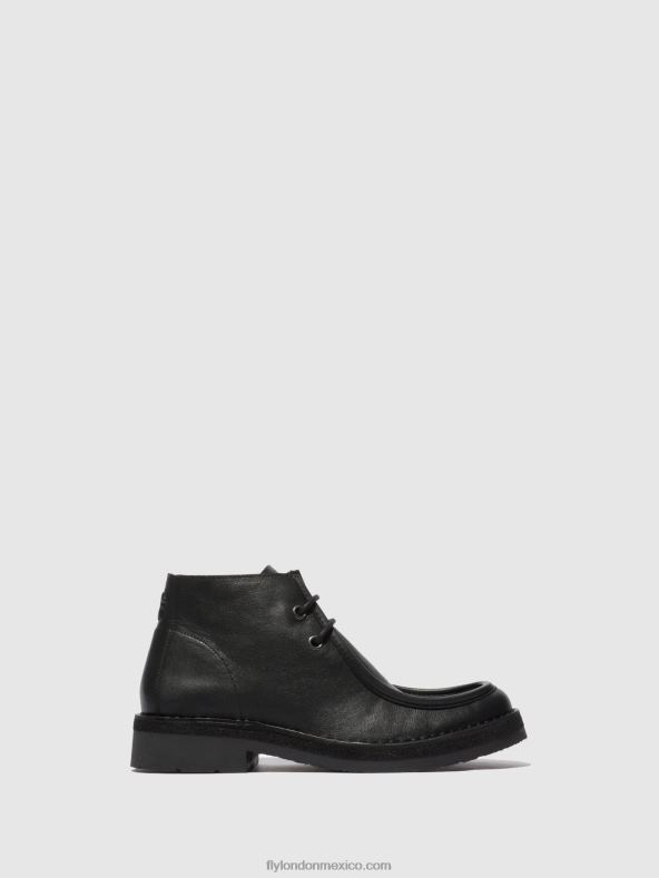 bio negro 2LT8B811 botines con cordones rodo076 Fly London hombres