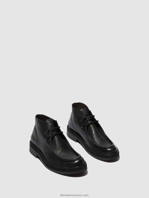 bio negro 2LT8B811 botines con cordones rodo076 Fly London hombres
