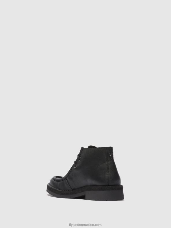 bio negro 2LT8B811 botines con cordones rodo076 Fly London hombres