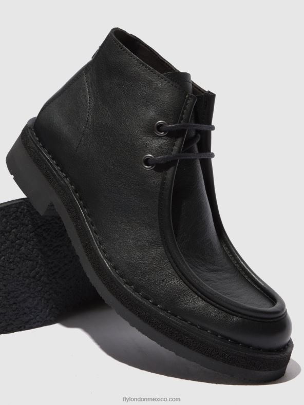 bio negro 2LT8B811 botines con cordones rodo076 Fly London hombres