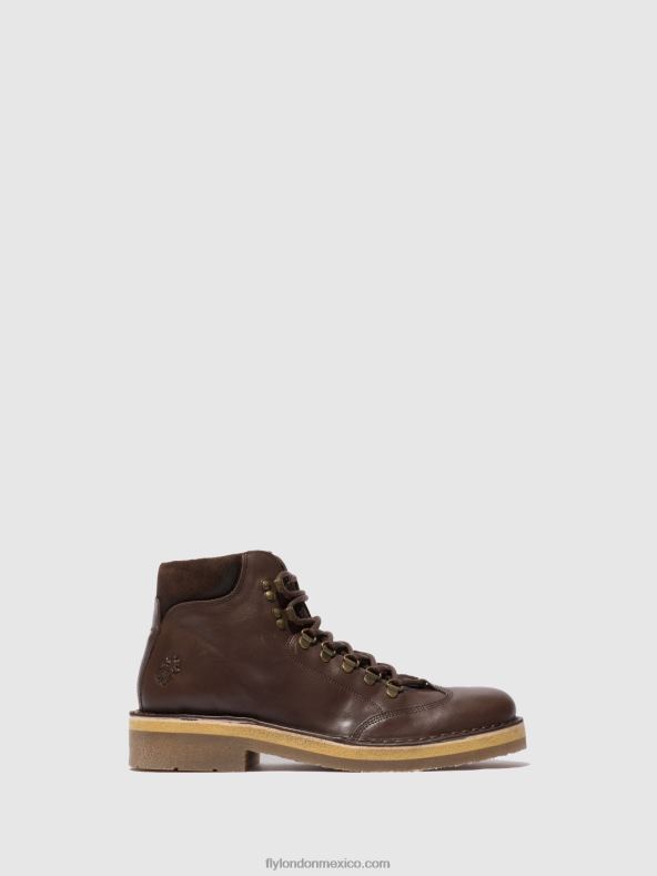 eco/gamuza de aceite (vegetal) moca 2LT8B806 botines con cordones reus075 Fly London hombres