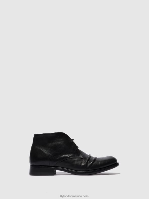 estigma negro 2LT8B813 botines con cordones muro577 Fly London hombres