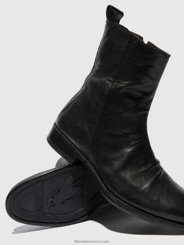 estigma (vegetal) negro 2LT8B804 botines chelsea melv797 Fly London hombres