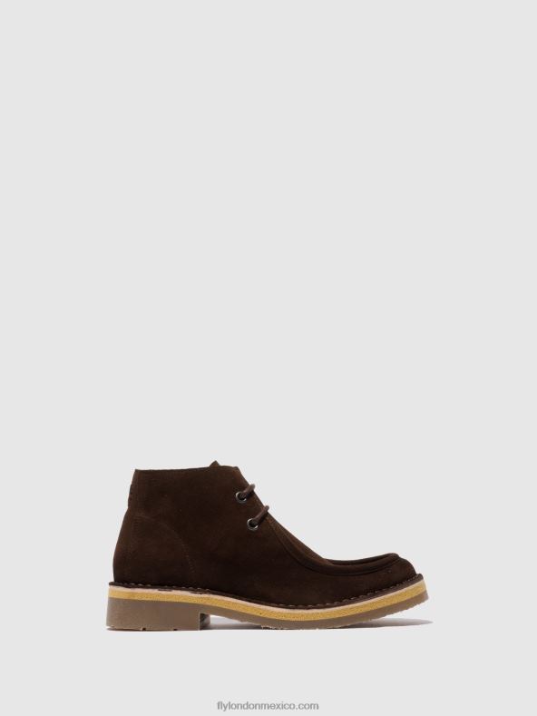 moca de gamuza (vegetal) 2LT8B810 botines con cordones rodo076 Fly London hombres