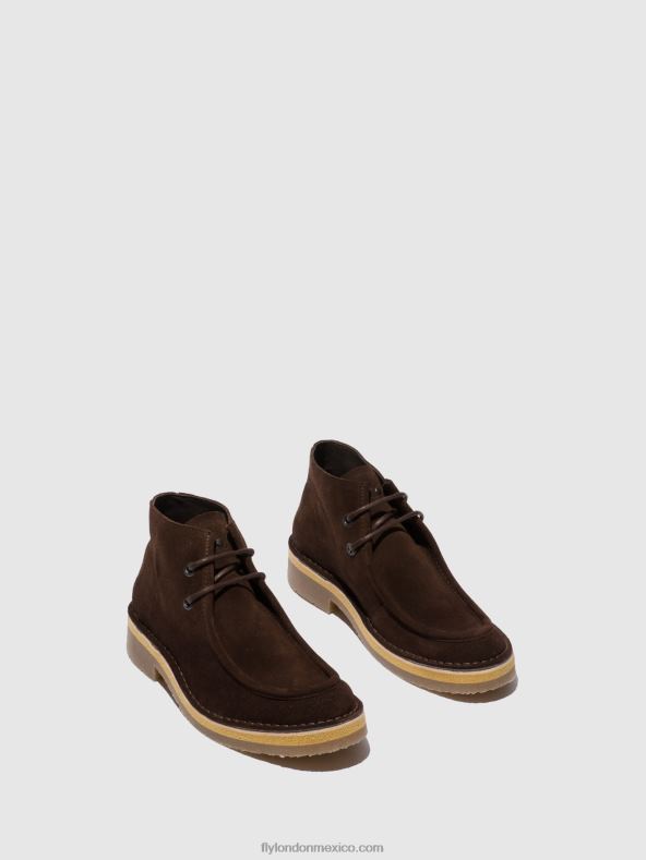 moca de gamuza (vegetal) 2LT8B810 botines con cordones rodo076 Fly London hombres