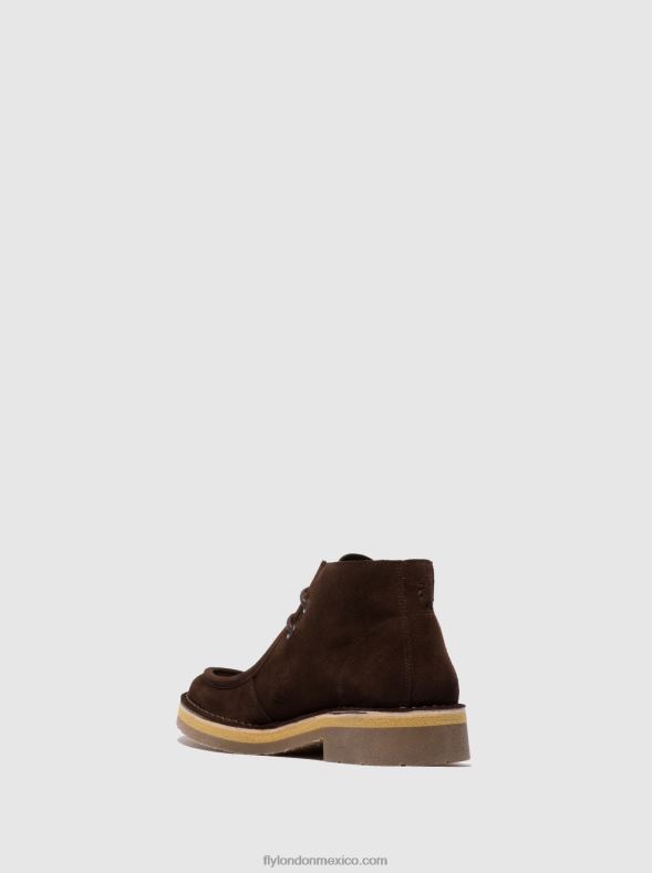 moca de gamuza (vegetal) 2LT8B810 botines con cordones rodo076 Fly London hombres