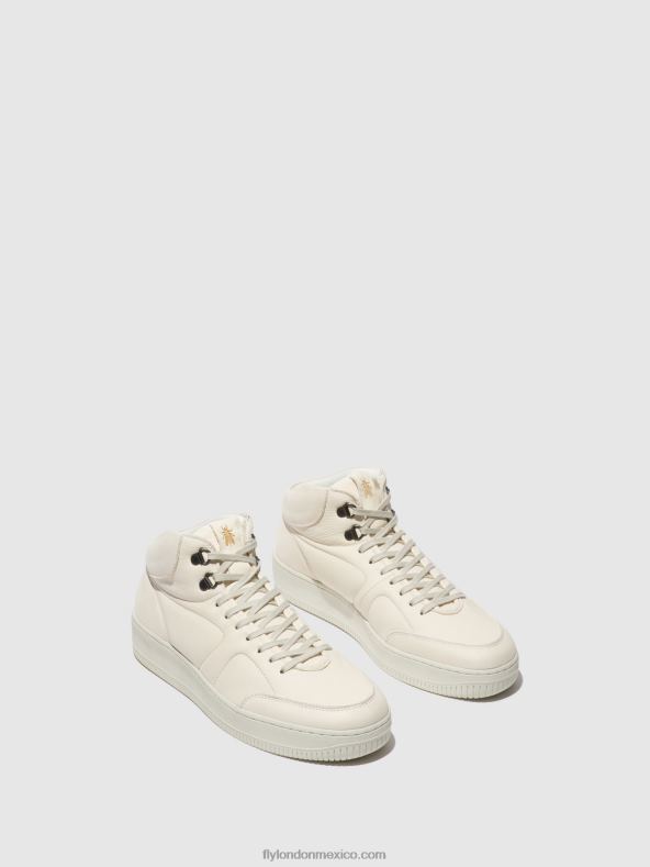blanquecino 2LT8B834 zapatillas con cordones beap543 Fly London hombres
