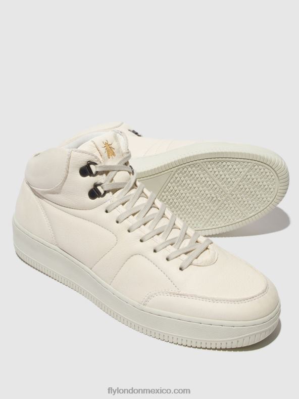 blanquecino 2LT8B834 zapatillas con cordones beap543 Fly London hombres