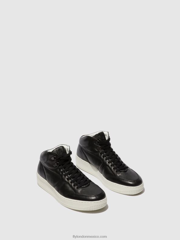 negro 2LT8B835 zapatillas con cordones beap543 Fly London hombres