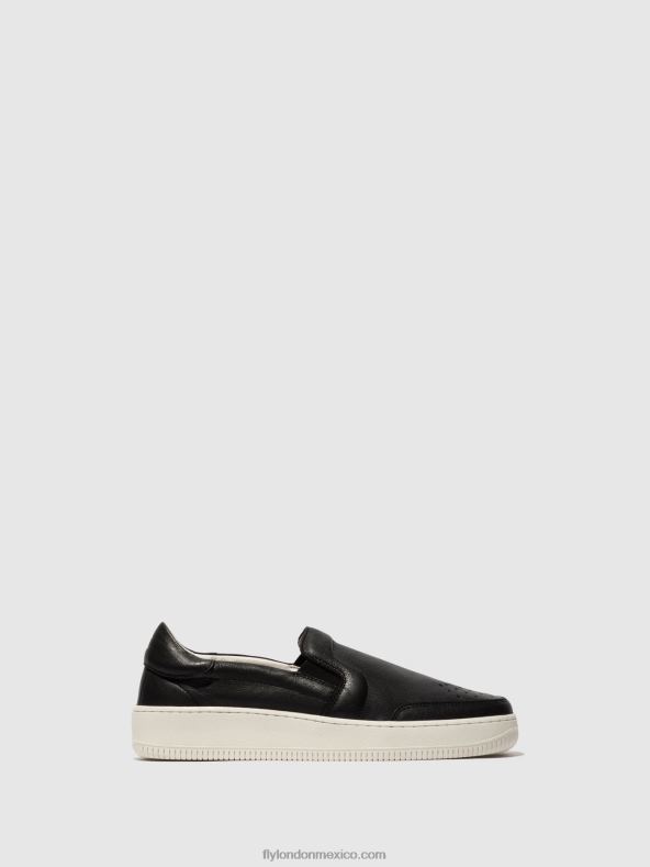 negro 2LT8B837 zapatillas sin cordones bowl515 Fly London hombres