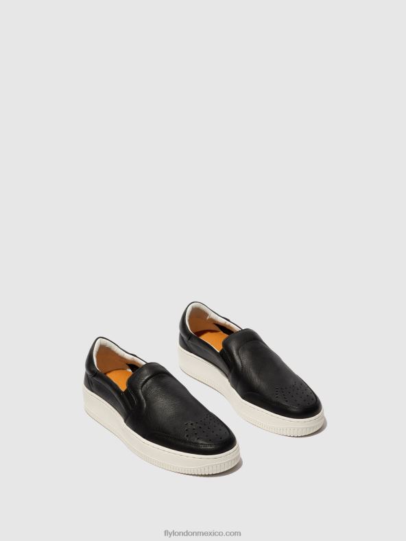 negro 2LT8B837 zapatillas sin cordones bowl515 Fly London hombres