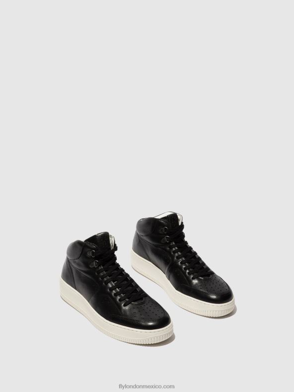 negro 2LT8B841 zapatillas altas beat514 Fly London hombres