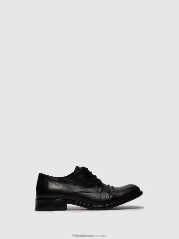 estigma negro 2LT8B833 zapatos con cordones mask576 Fly London hombres