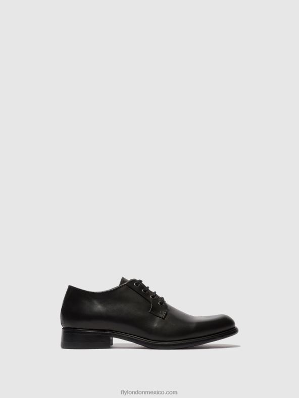 negro 2LT8B822 zapatos con cordones maso957 Fly London hombres