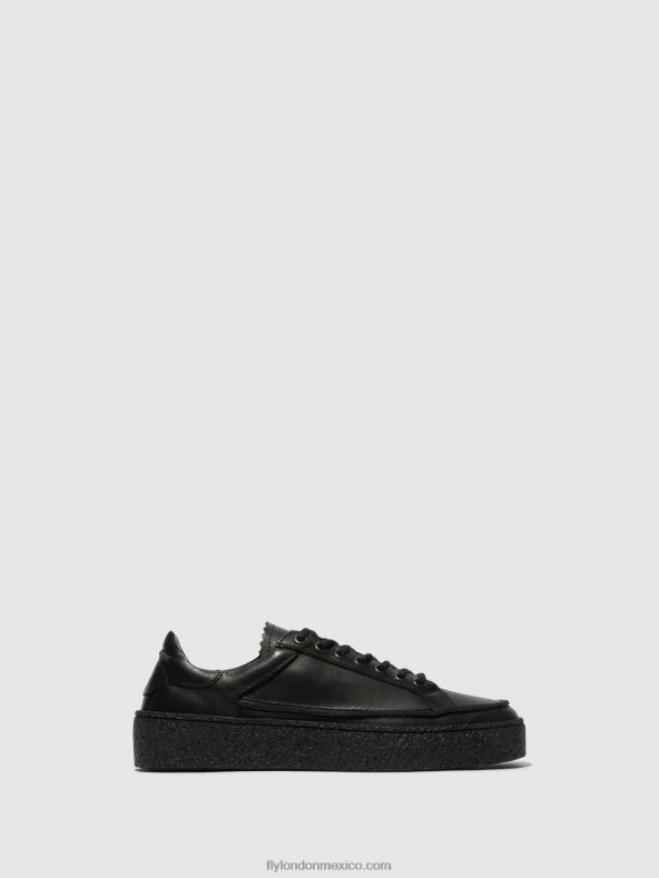 negro 2LT8B825 zapatos con cordones ronn519 Fly London hombres