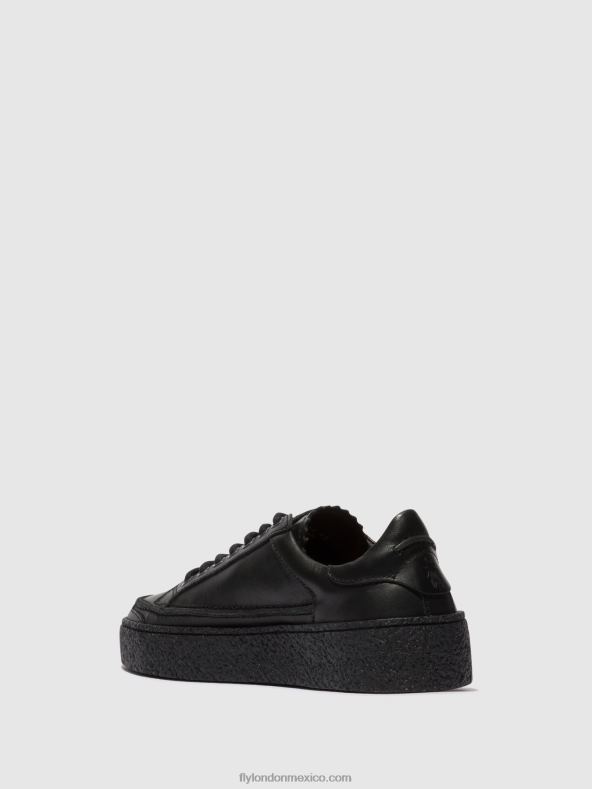 negro 2LT8B825 zapatos con cordones ronn519 Fly London hombres