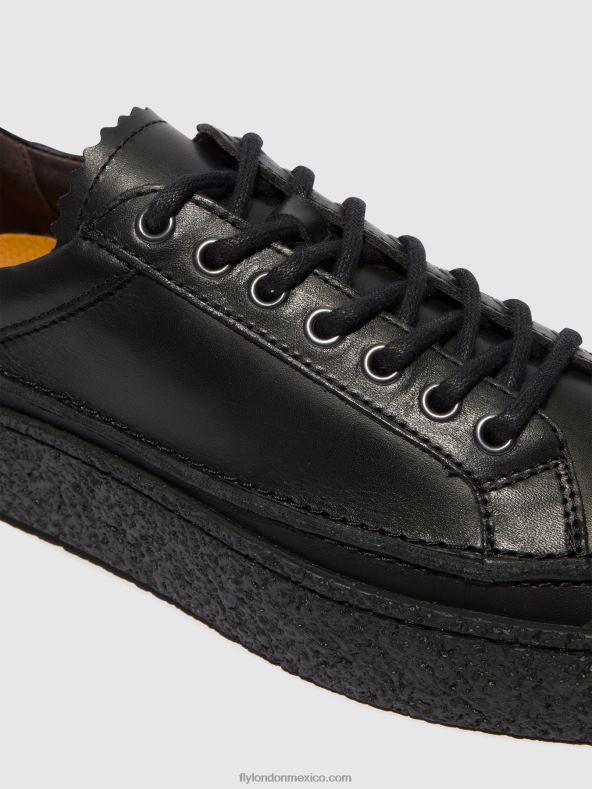 negro 2LT8B825 zapatos con cordones ronn519 Fly London hombres