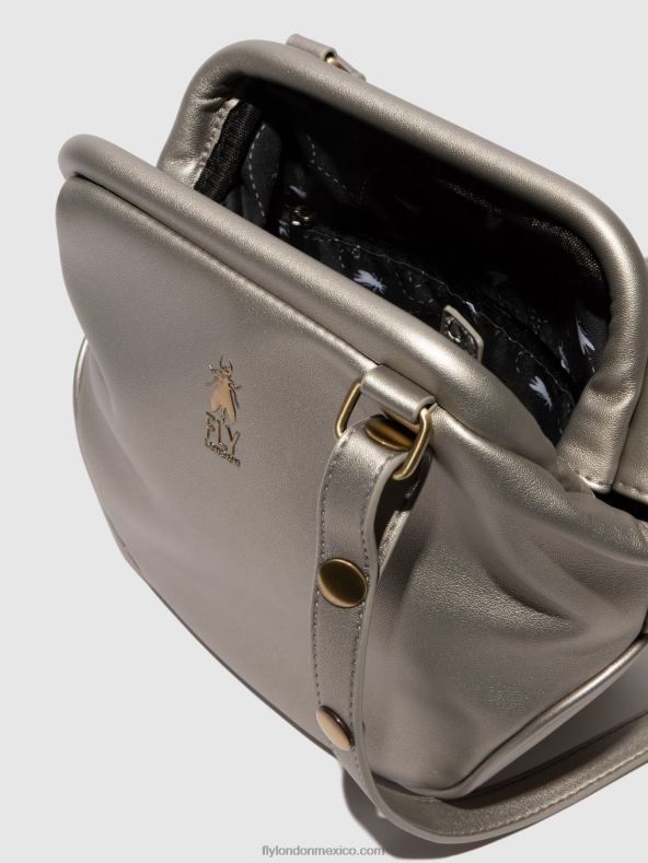 plata 2LT8B784 bolsos de hombro bica712 Fly London mujer