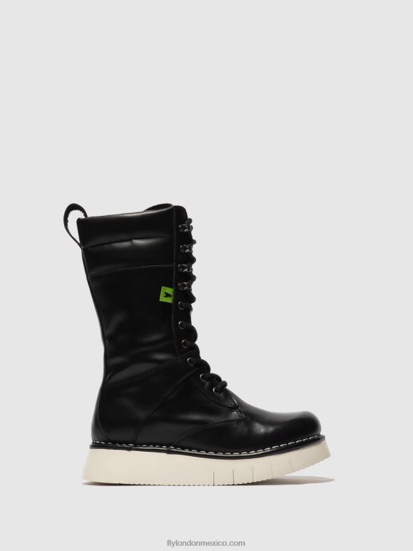 tunder negro 2LT8B313 botas con cordones ieva245 Fly London mujer