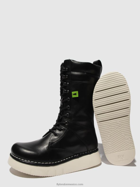 tunder negro 2LT8B313 botas con cordones ieva245 Fly London mujer