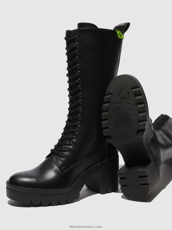 tunder negro (suela negra) 2LT8B314 botas con cordones taly884 Fly London mujer