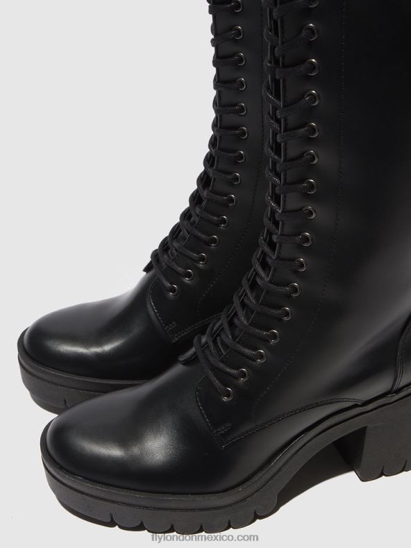 tunder negro (suela negra) 2LT8B314 botas con cordones taly884 Fly London mujer