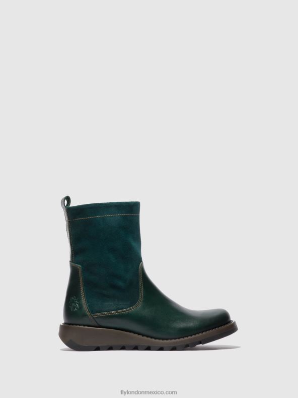 alfombra/gamuza petroleada 2LT8B316 botas con cremallera sauk794 Fly London mujer