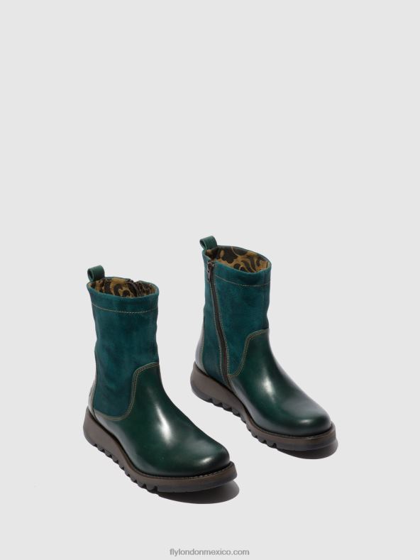 alfombra/gamuza petroleada 2LT8B316 botas con cremallera sauk794 Fly London mujer