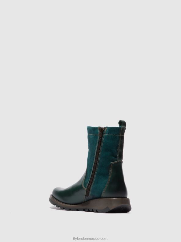alfombra/gamuza petroleada 2LT8B316 botas con cremallera sauk794 Fly London mujer