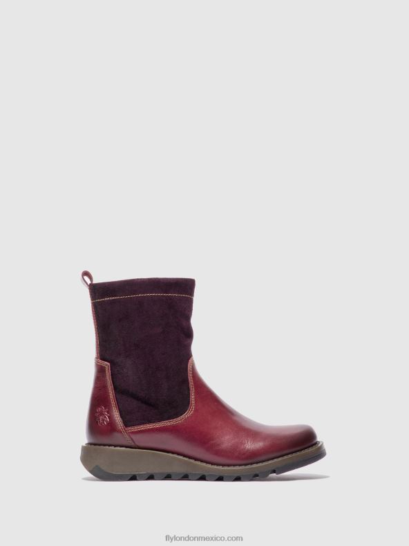 alfombra/gamuza violeta 2LT8B322 botas con cremallera sauk794 Fly London mujer