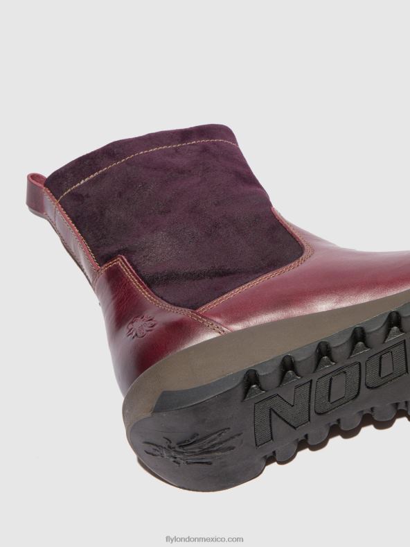 alfombra/gamuza violeta 2LT8B322 botas con cremallera sauk794 Fly London mujer