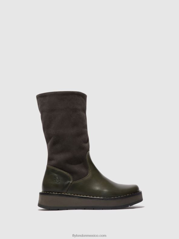 diésel (rosa) 2LT8B298 botas con cremallera rula083 Fly London mujer