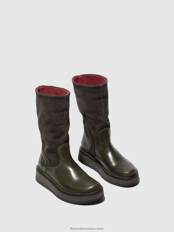 diésel (rosa) 2LT8B298 botas con cremallera rula083 Fly London mujer