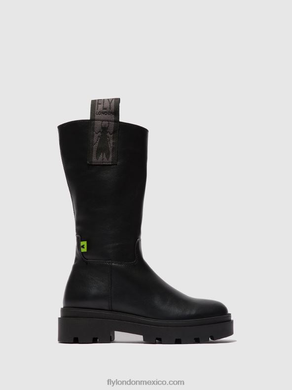 naomi negro 2LT8B310 botas con cremallera jalo882 Fly London mujer