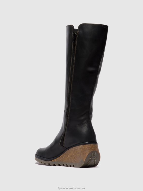 negro 2LT8B287 botas con cremallera nary328 Fly London mujer