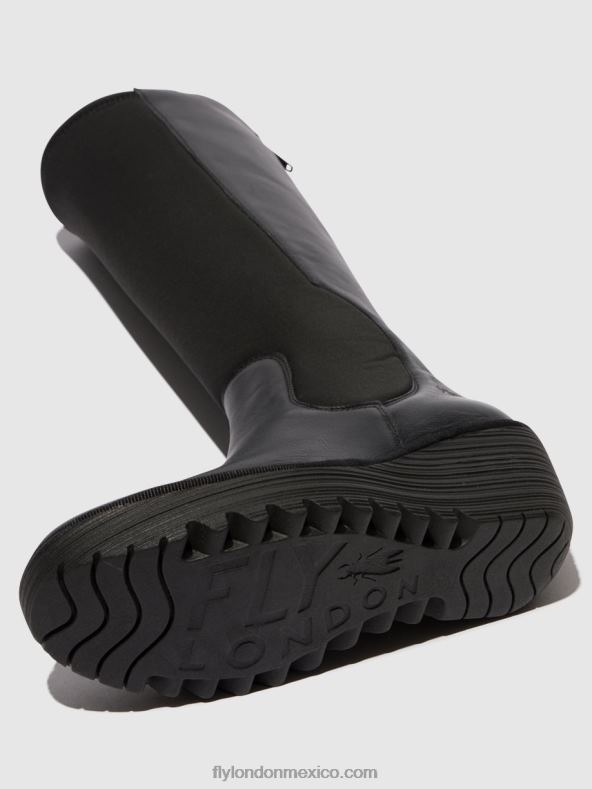 negro 2LT8B295 botas con cremallera yoja401 Fly London mujer