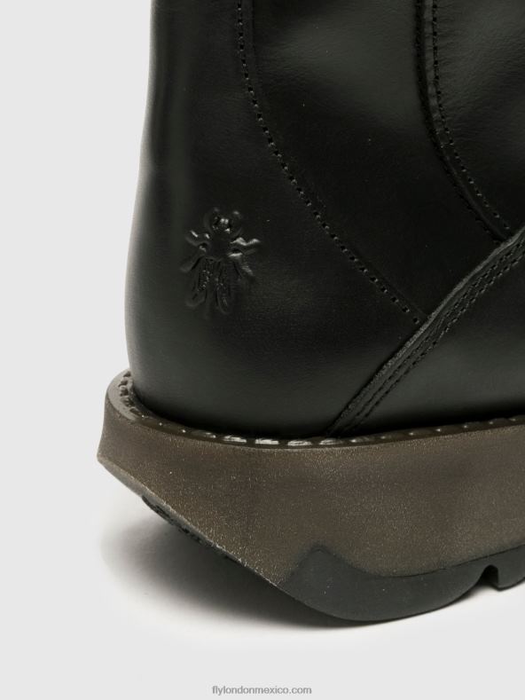 negro 2LT8B353 botas con cremallera mol 2 Fly London mujer