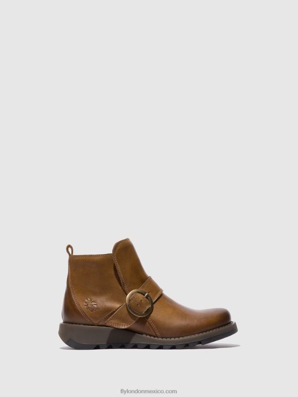 alfombra camello 2LT8B335 botas hebilla sias812 Fly London mujer