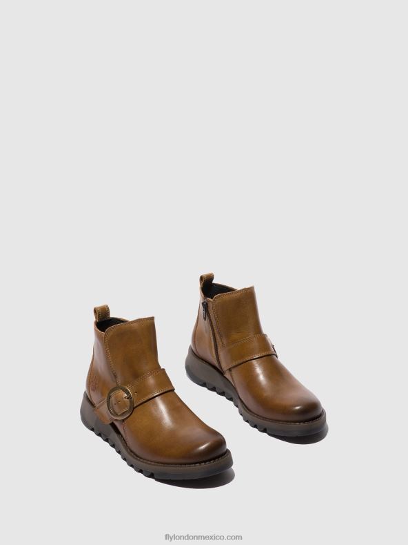 alfombra camello 2LT8B335 botas hebilla sias812 Fly London mujer