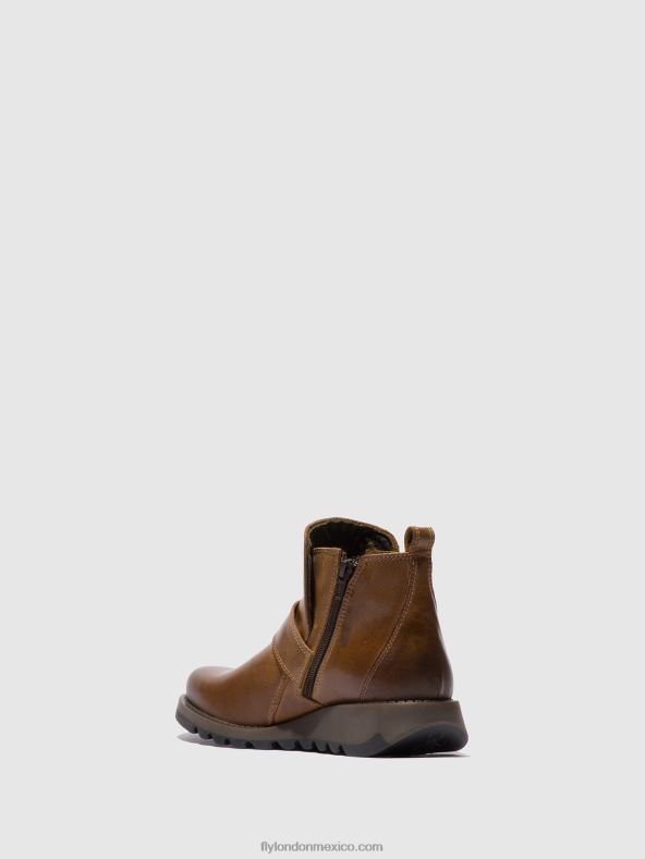 alfombra camello 2LT8B335 botas hebilla sias812 Fly London mujer