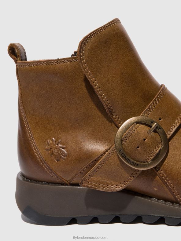 alfombra camello 2LT8B335 botas hebilla sias812 Fly London mujer