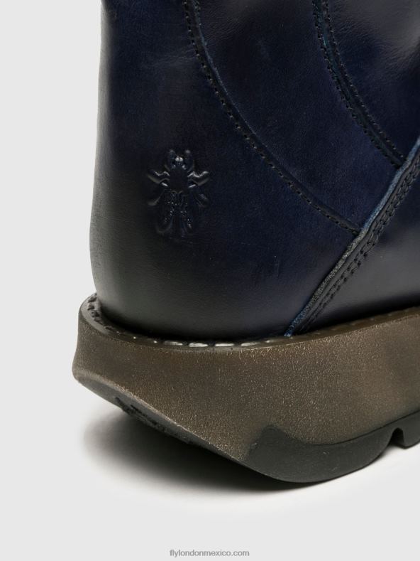 azul 2LT8B351 hebilla botas mes 2 Fly London mujer