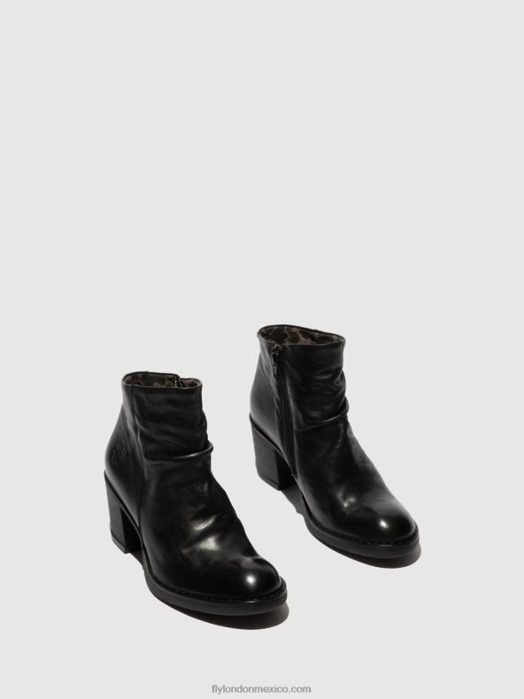 Verona negro 2LT8B185 botines con cremallera bell061 Fly London mujer