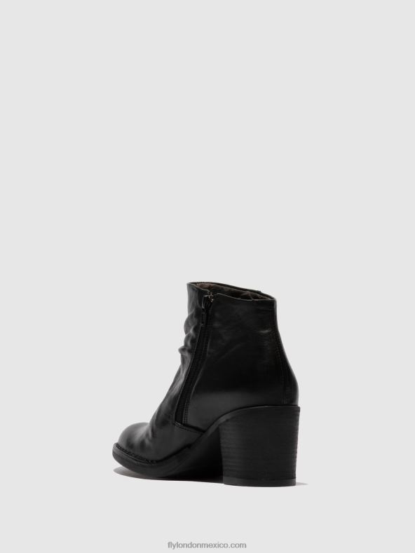 Verona negro 2LT8B185 botines con cremallera bell061 Fly London mujer