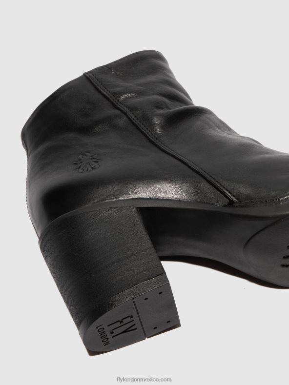 Verona negro 2LT8B185 botines con cremallera bell061 Fly London mujer