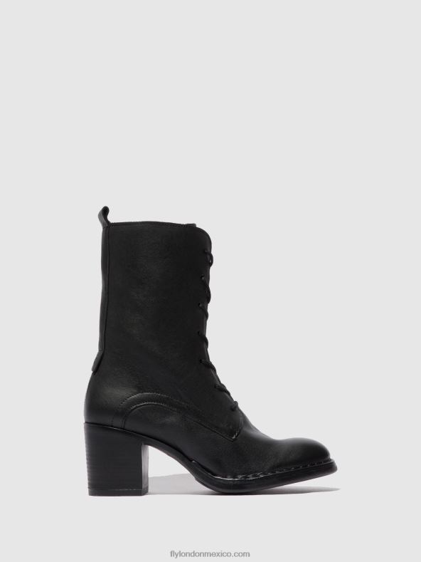 Verona negro 2LT8B208 botines con cordones blya070 Fly London mujer