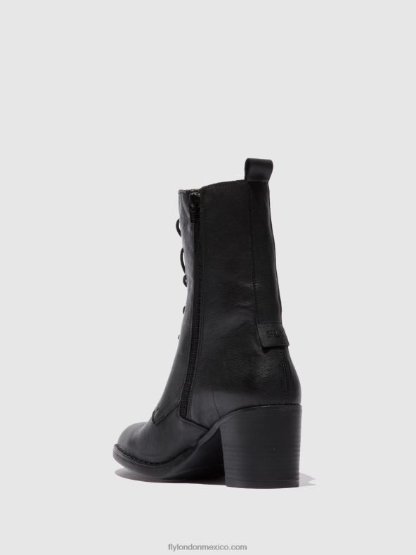 Verona negro 2LT8B208 botines con cordones blya070 Fly London mujer